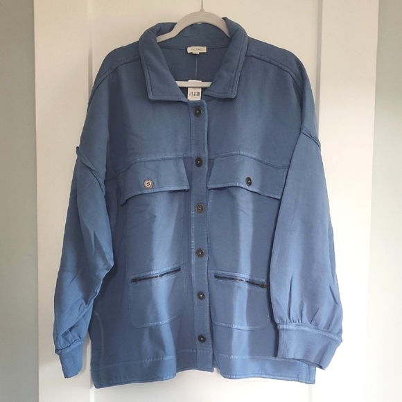 Nwt Anthropologie Pilcro Micro fleece Button Up Jacket - Picture 2 of 7